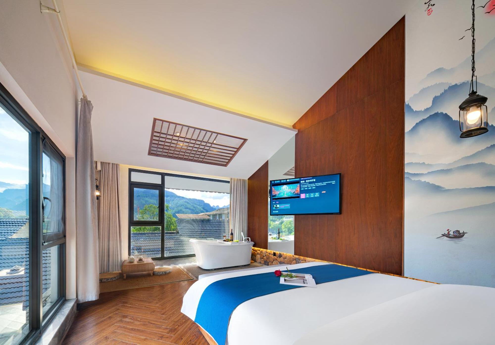 Hotel 張家界武陵源北岸輕奢客棧 森林公園店 Zhangjiajie Zewnętrze zdjęcie